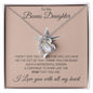 To My Bonus Daughter Forever Love Necklace Gift for Christmas, Special Occasions, Birthday
