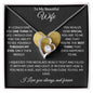 To My Beautiful Wife Forever Love Necklace, Gift for Christmas, Special Occasion, Birthday, Just Because