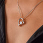 To My Bonus Daughter Forever Love Necklace Gift for Christmas, Birthday, Just Because