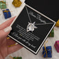 To My Bonus Daughter Forever Love Necklace Gift for Christmas, Birthday, Just Because