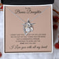 To My Bonus Daughter Forever Love Necklace Gift for Christmas, Special Occasions, Birthday