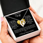 To My Beautiful Wife Forever Love Necklace, Gift for Christmas, Special Occasion, Birthday, Just Because