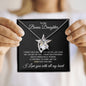 To My Bonus Daughter Forever Love Necklace Gift for Christmas, Birthday, Just Because