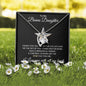 To My Bonus Daughter Forever Love Necklace Gift for Christmas, Birthday, Just Because