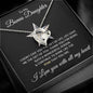 To My Bonus Daughter Forever Love Necklace Gift for Christmas, Birthday, Just Because