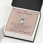 To My Bonus Daughter Forever Love Necklace Gift for Christmas, Special Occasions, Birthday