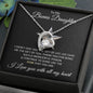 To My Bonus Daughter Forever Love Necklace Gift for Christmas, Birthday, Just Because
