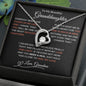 To My Granddaughter, Forever Love Necklace, Granddaughter Gift, Jewelry Gift Box for Her, Birthday Graduation Christmas Gift for Granddaughter