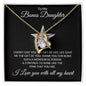 To My Bonus Daughter Forever Love Necklace Gift for Christmas, Birthday, Just Because