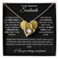 To My Beautiful Soulmate Forever Love Necklace, Gift for Christmas, Birthday, Special Occasion