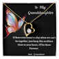 To My Granddaughter, Love Grandma Forever Love Necklace