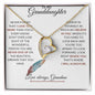 Forever Love Necklace for Granddaughter Necklace for Granddaughter Gift Christmas Birthday Gift Sentimental Gift
