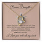 To My Bonus Daughter Forever Love Necklace Gift for Christmas, Special Occasions, Birthday