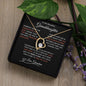 To My Granddaughter, Forever Love Necklace, Granddaughter Gift, Jewelry Gift Box for Her, Birthday Graduation Christmas Gift for Granddaughter