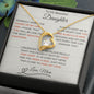 Forever Love necklace Gift For Daughter From Mom, Daughter Mother Necklace, Christmas, Birthday, Special Occasion