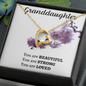 Granddaughter Beautiful Strong Loved Forever Love Necklace, Birthday, Special Occasion, Just Because