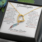 Forever Love Necklace for Granddaughter Necklace for Granddaughter Gift Christmas Birthday Gift Sentimental Gift