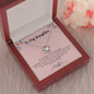 To My Daughter Love Knot Necklace