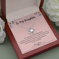 To My Daughter Love Knot Necklace