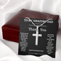 Happy Father's Day Dad-Cross Necklace