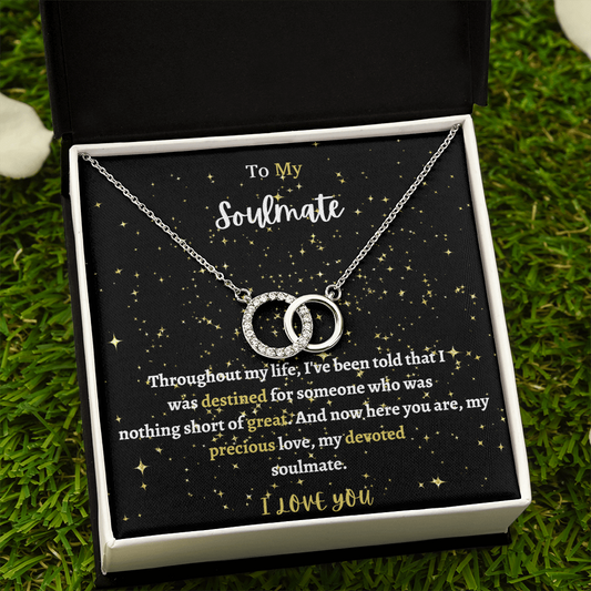 To My Soulmate-Perfect Pair Necklace