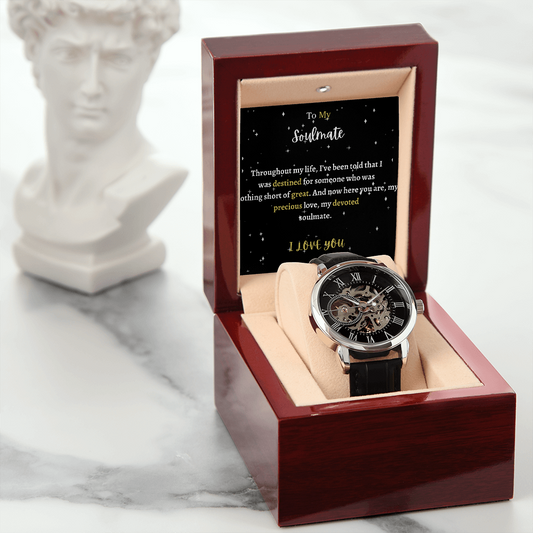 To My Soulmate-Openwork Luxury Watch