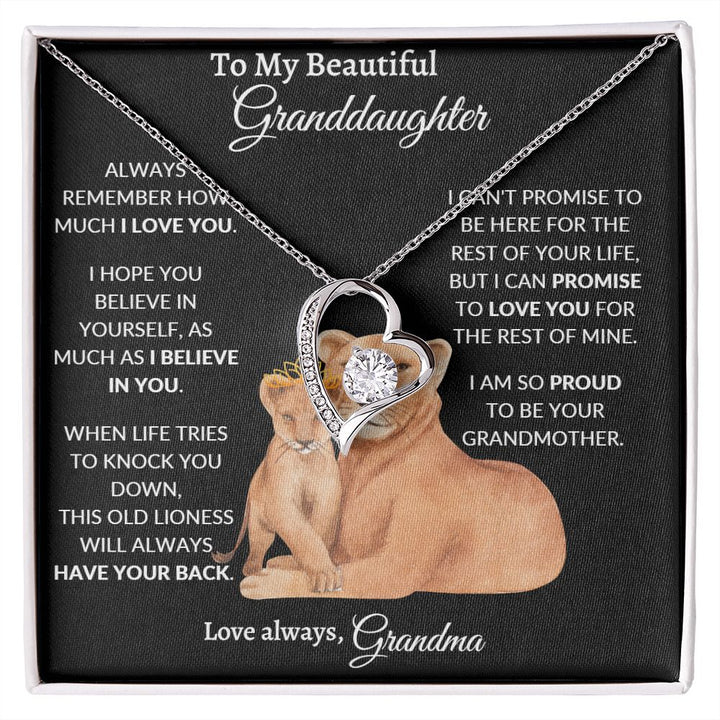 To My Granddaughter Necklace, Granddaughter Gifts From Grandma Grandmo –  DSM Store